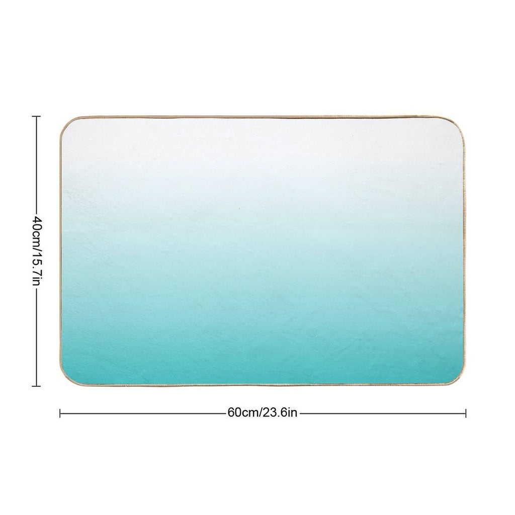 Turquoise Ombre  Eco-Friendly Bath Mat