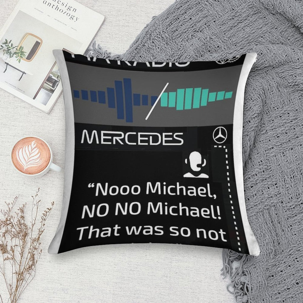 Toto Wolff Angry Team Radio Abu Dhabi 2021 Soft Easy Maintenance Throw Pillow