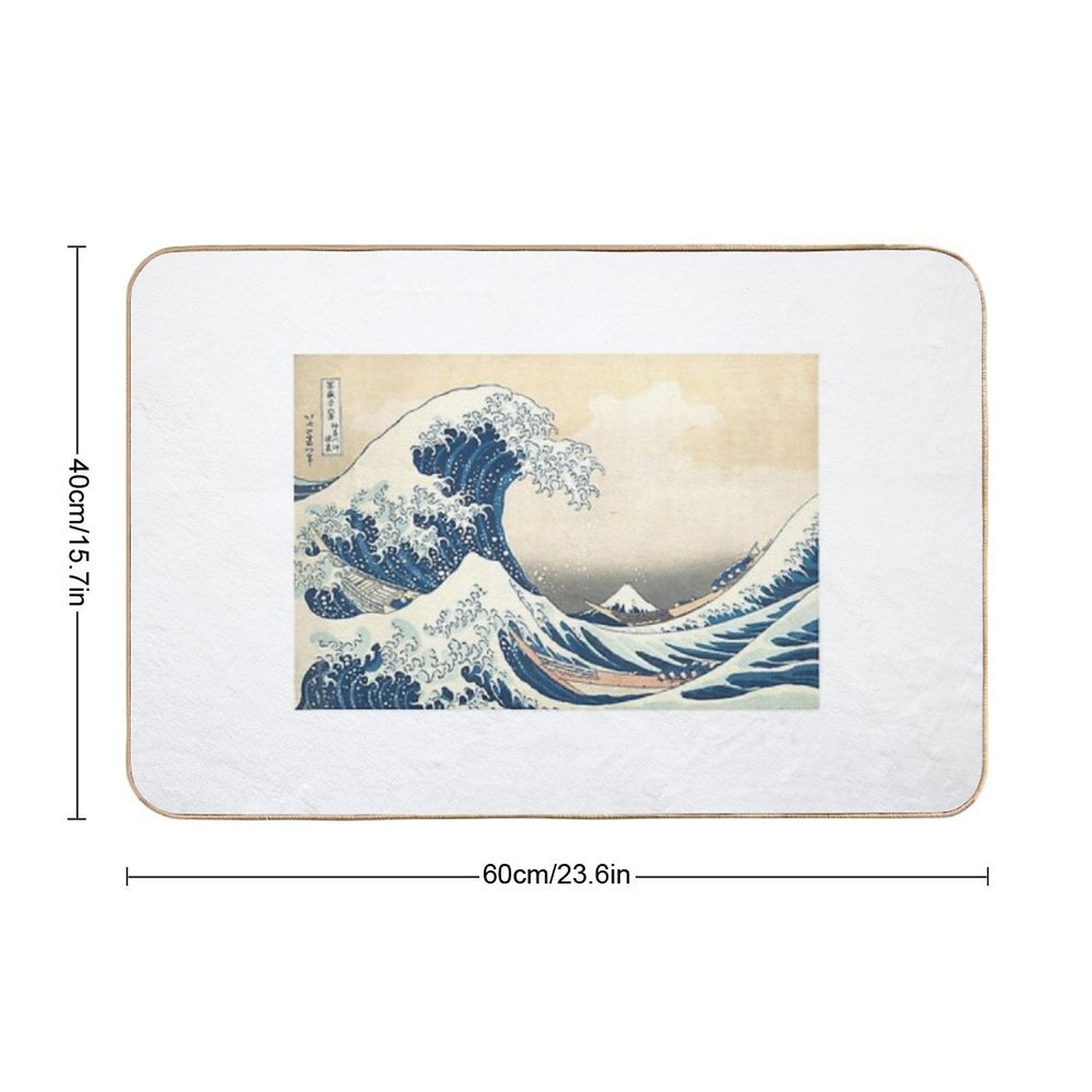 The Great Wave  High-Traffic Bath Mat
