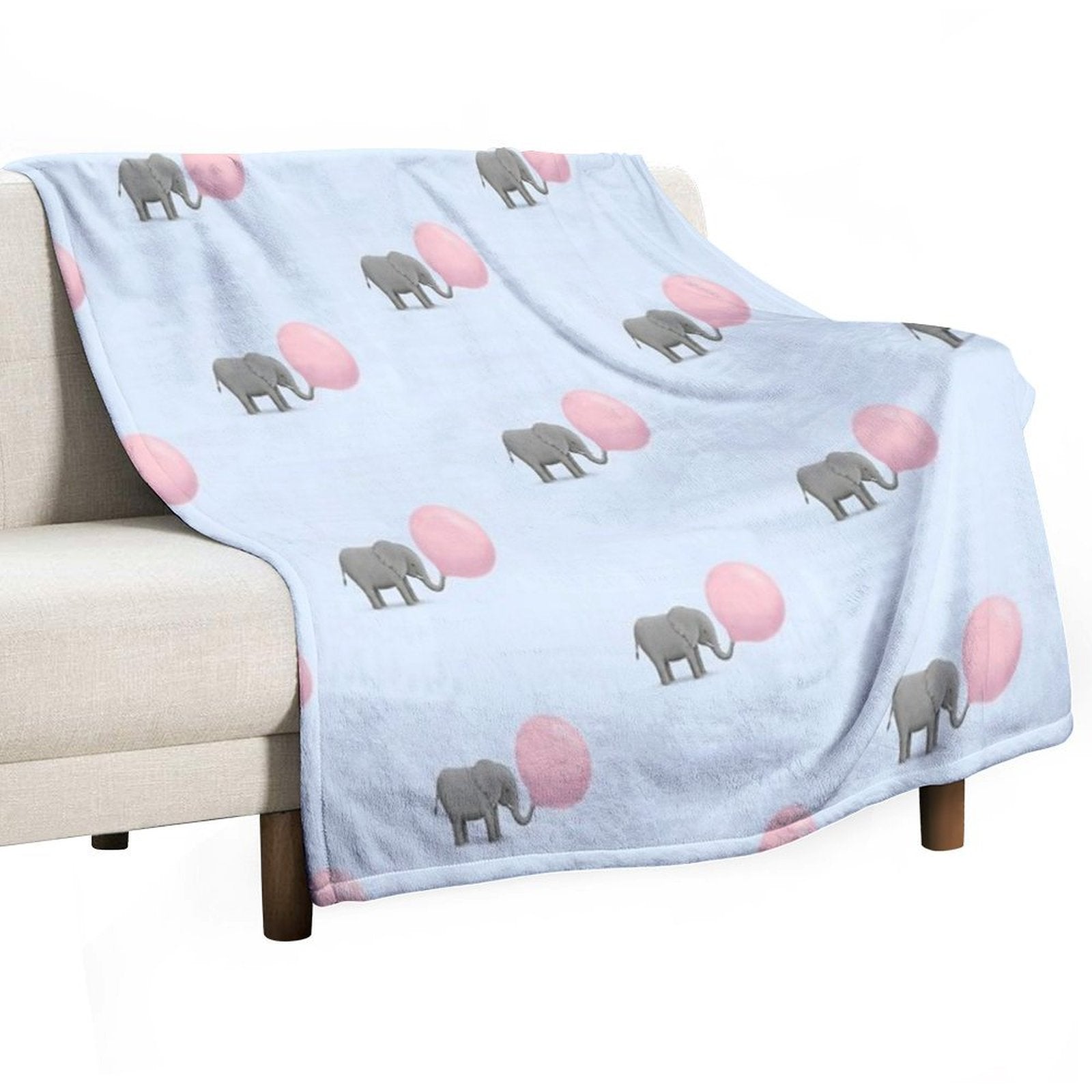Jumbo Bubble Gum Velvety-soft Throw Blanket