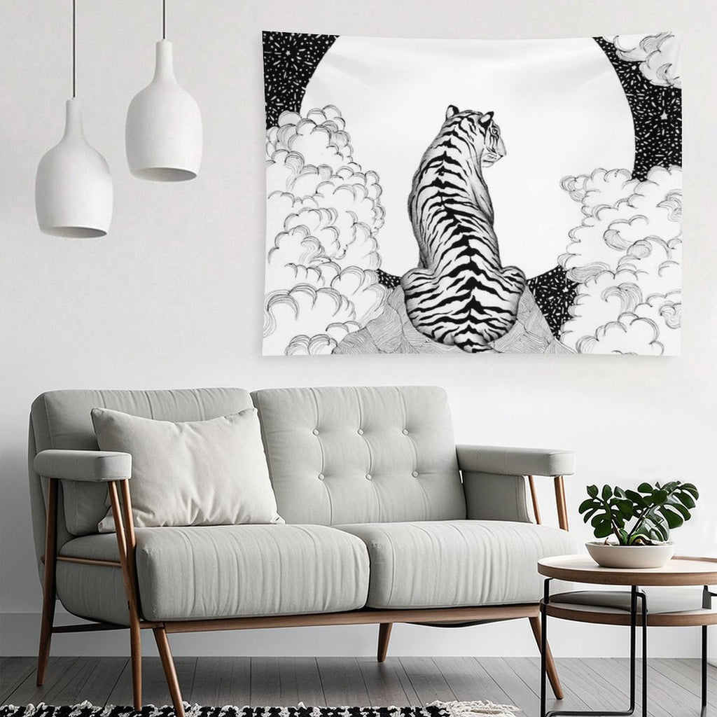 Tiger Moon Tapestry