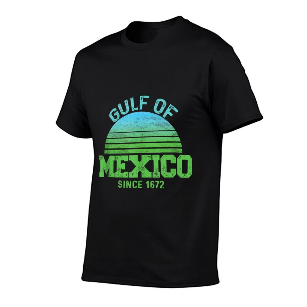 Gulf Of Mexico Forever Since 1672 Vintage Sunset Political  Durable T-Shirt