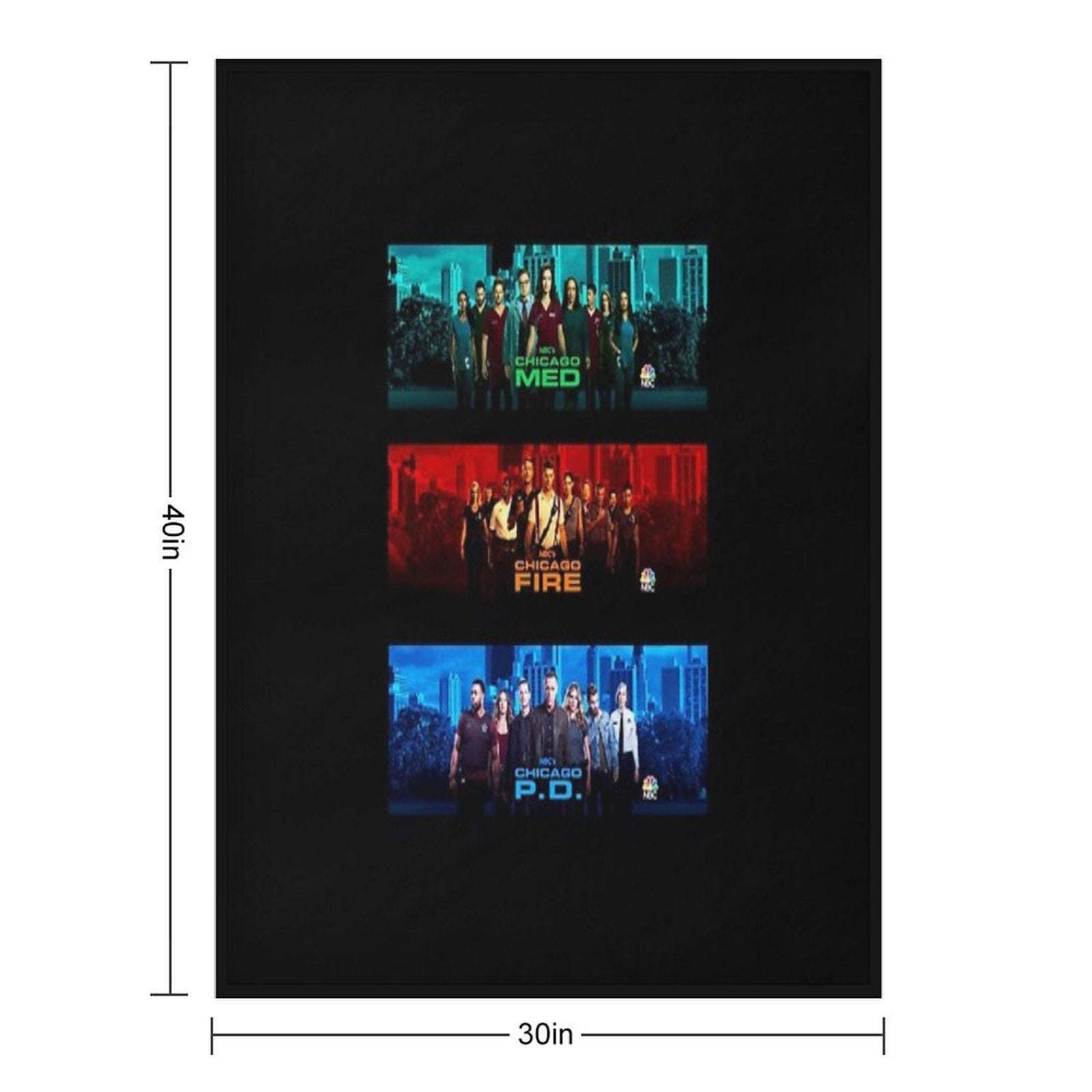 Chicago Pd Fire Med Multi-functional Throw Blanket