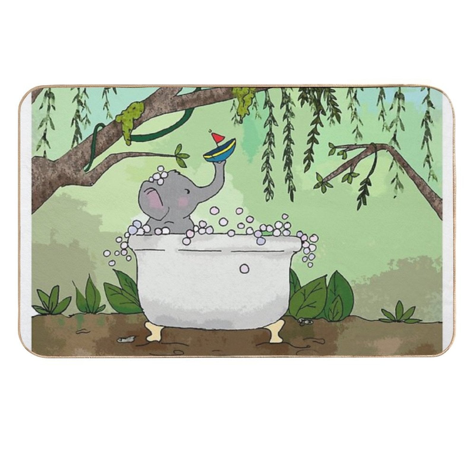 Bath Time !  Long-Lasting Bath Mat