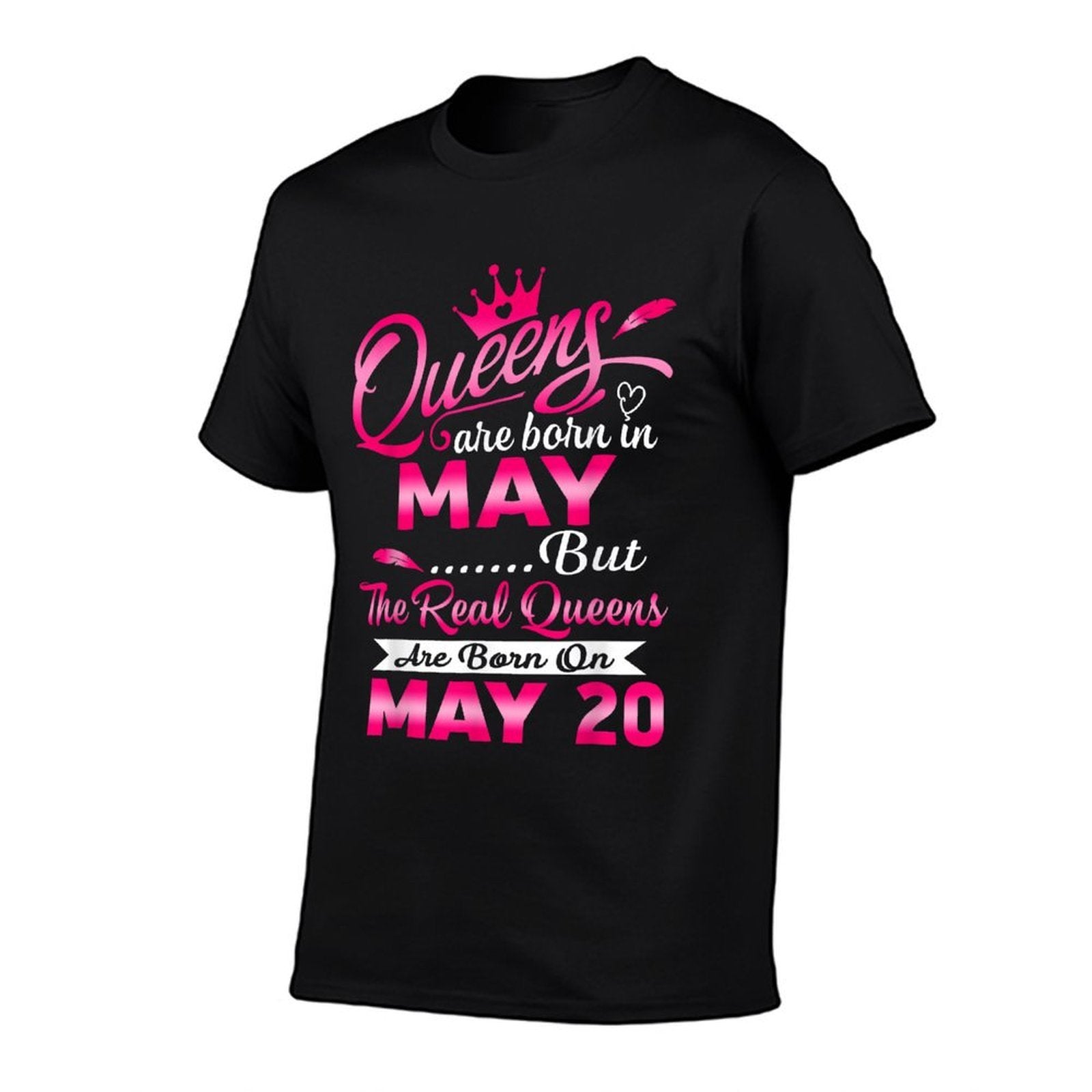 Real Queens Are Born On May 20th Birthday  Polyester Blend T-Shirt