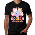 Squish Squad Birthday For Girls Kids Toddlers Groovy  Affordable Price T-Shirt