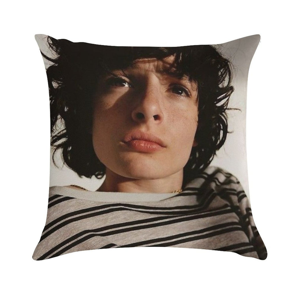 Finn Wolfhard Soft Gift Ready Throw Pillow