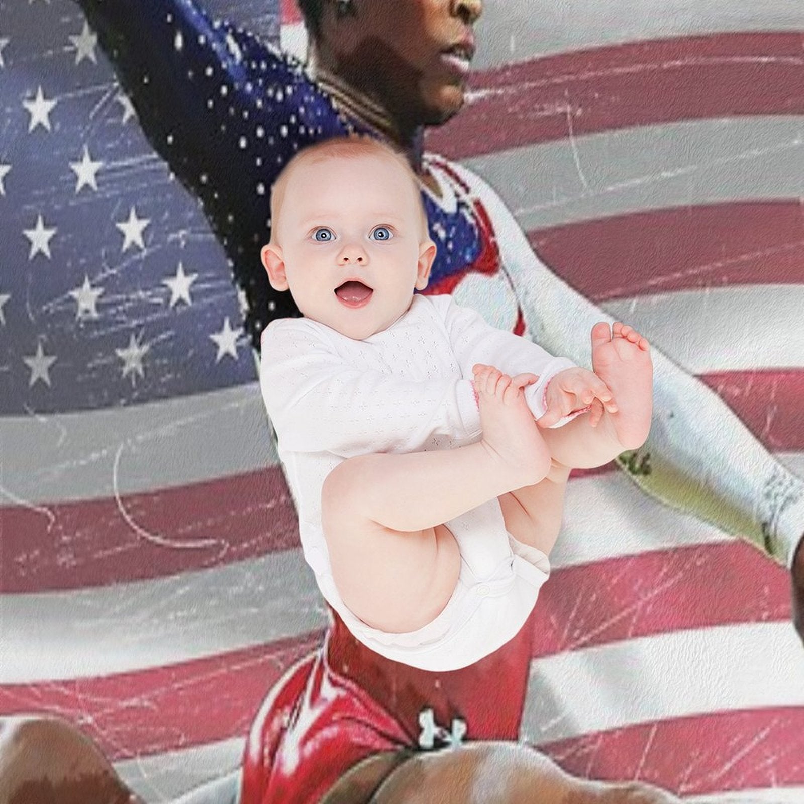 Simone Biles Versatility Throw Blanket