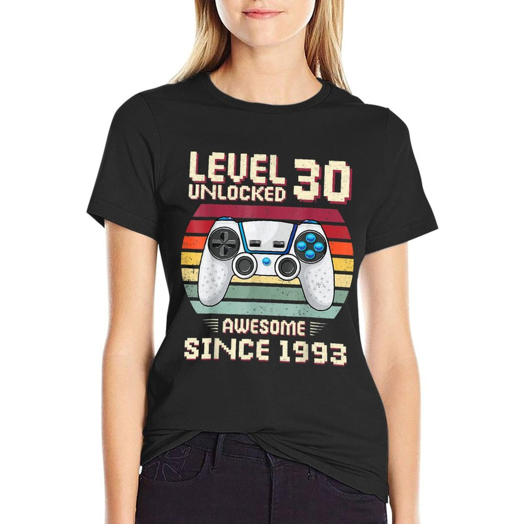 30 Birthday Decorations Gamer Men Video 1993 30th Birthday  Lightweight T-Shirt
