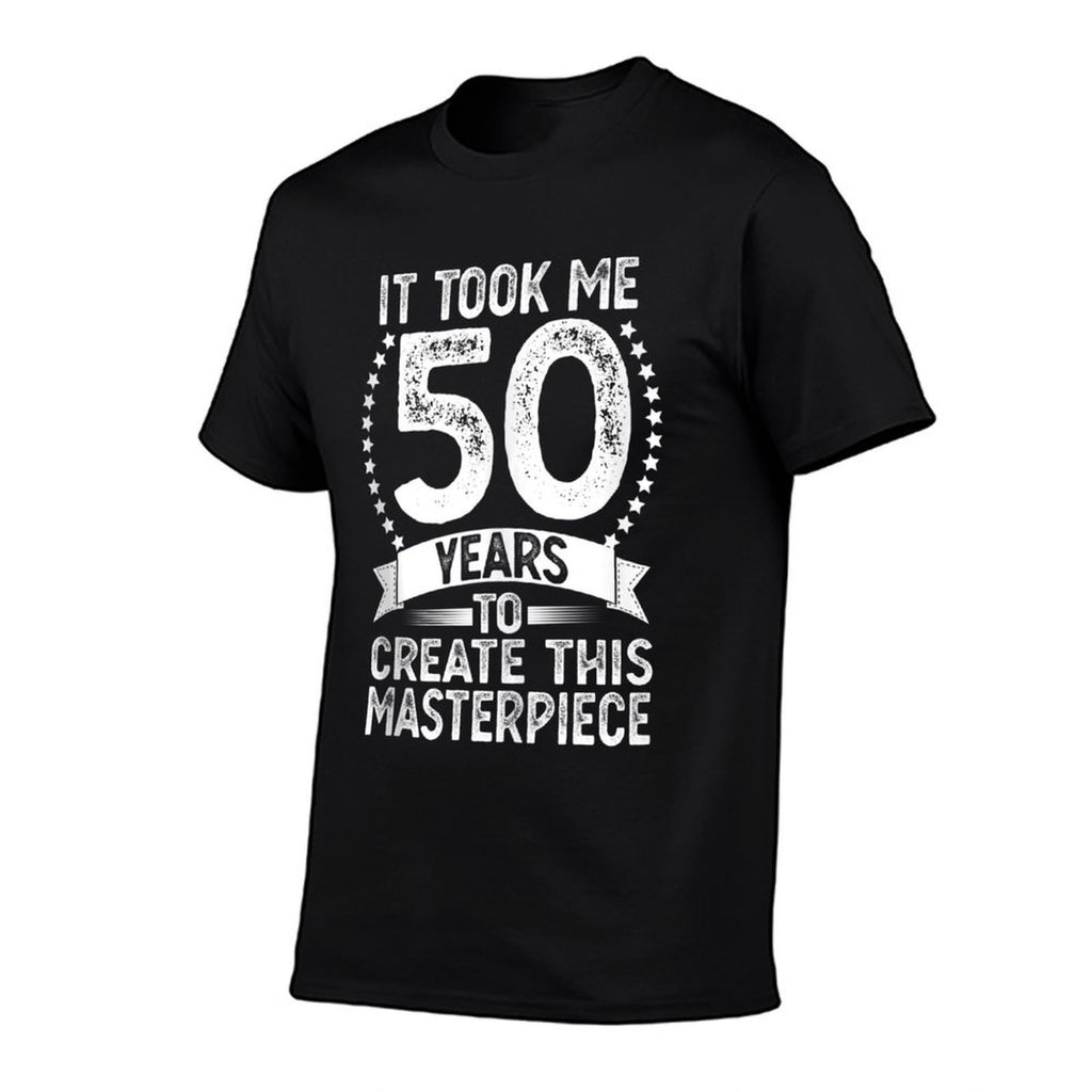 It Took Me 50 Years to Look This Good 50th Birthday  Ribbed Collar T-Shirt