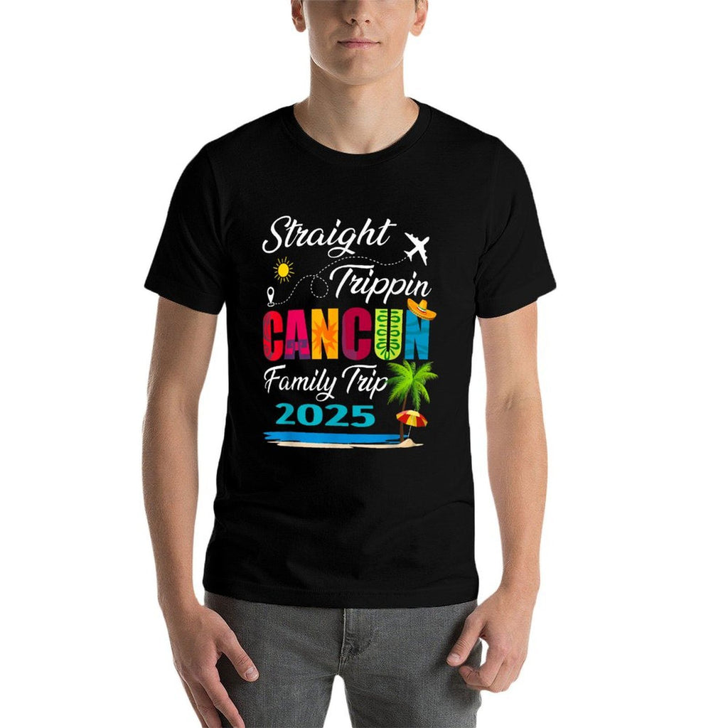 Straight Trippin 2025 Family Trip Cancun Mexico Vacation  Odor-resistant T-Shirt