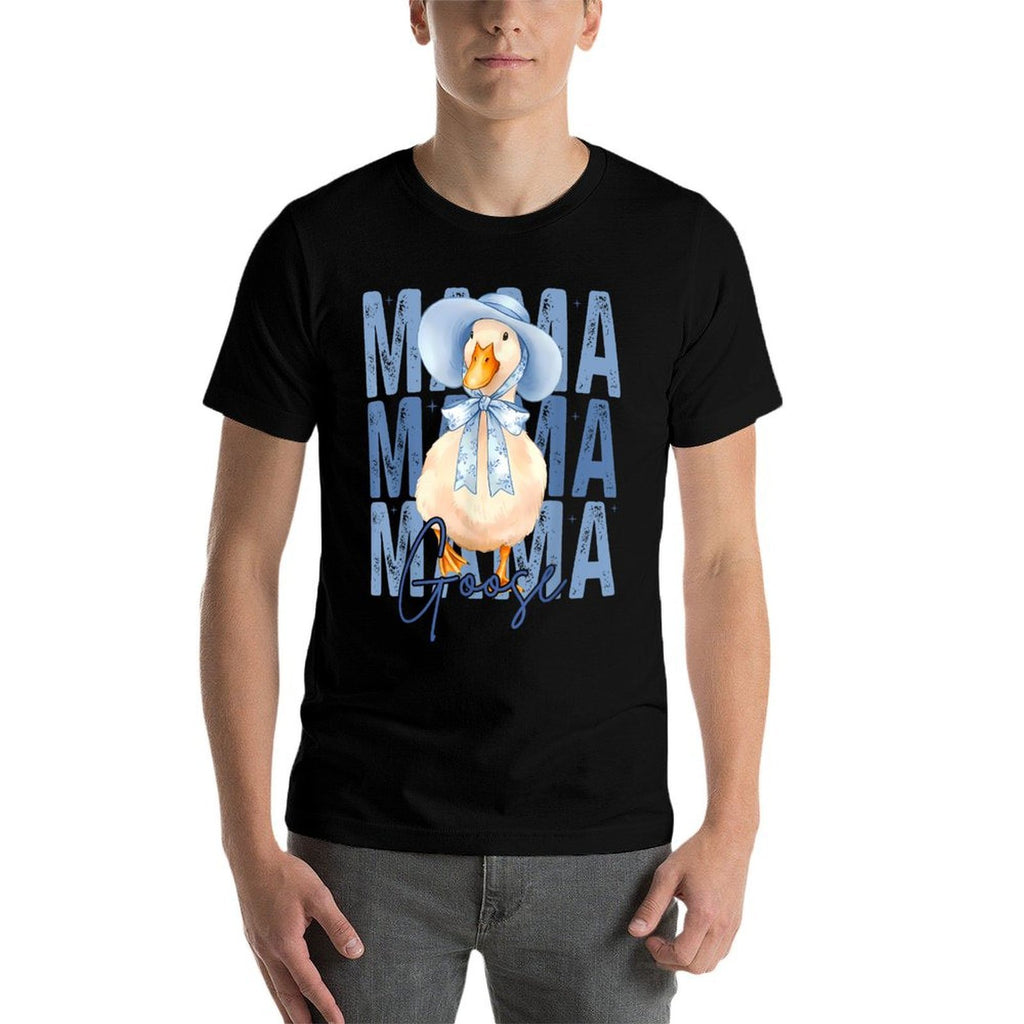 Mama Goose Blue Vintage Mom Mothers Day Goose Lovers  Classic T-Shirt