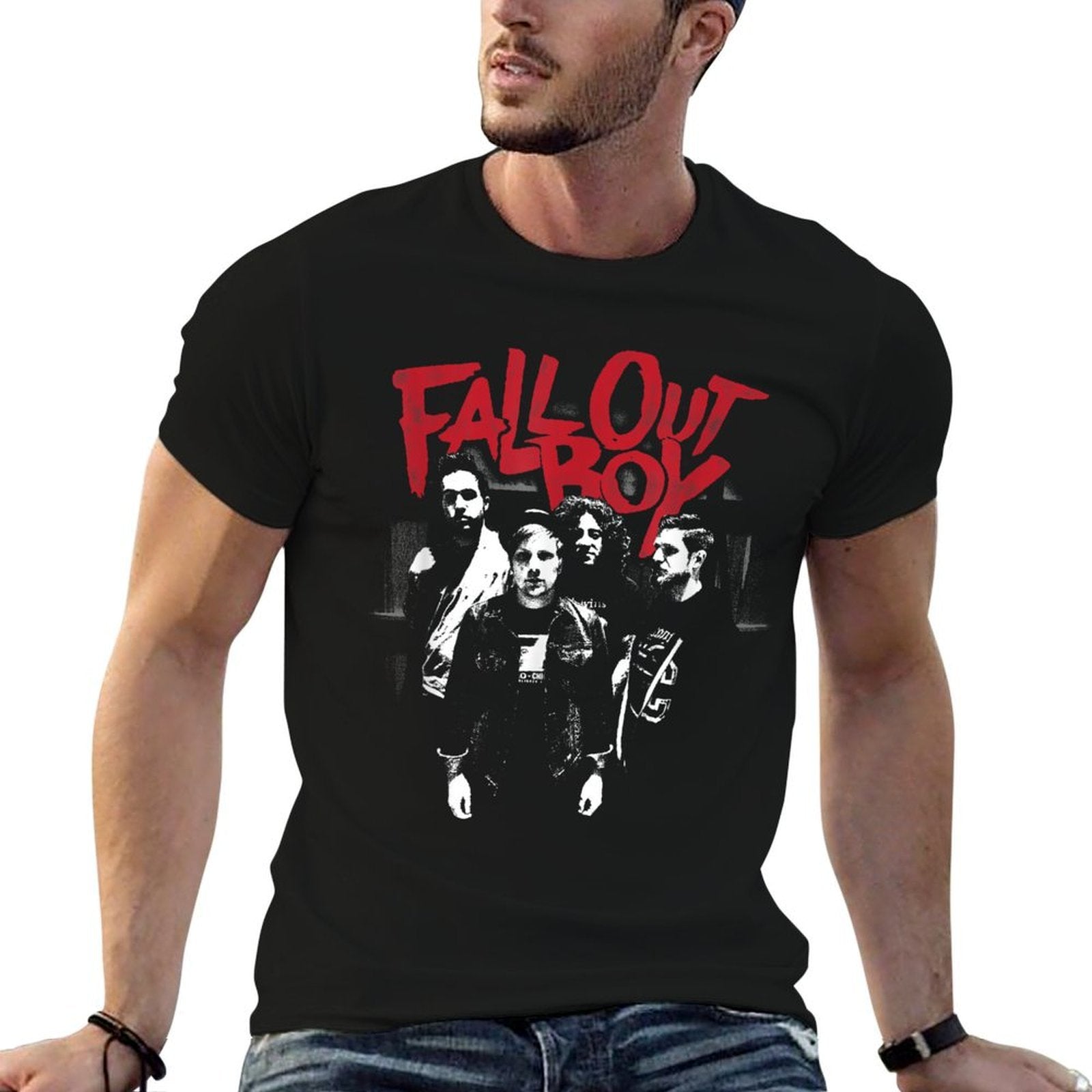 Fall Out Boy - Punk Scratch Photo  Vintage-inspired T-Shirt