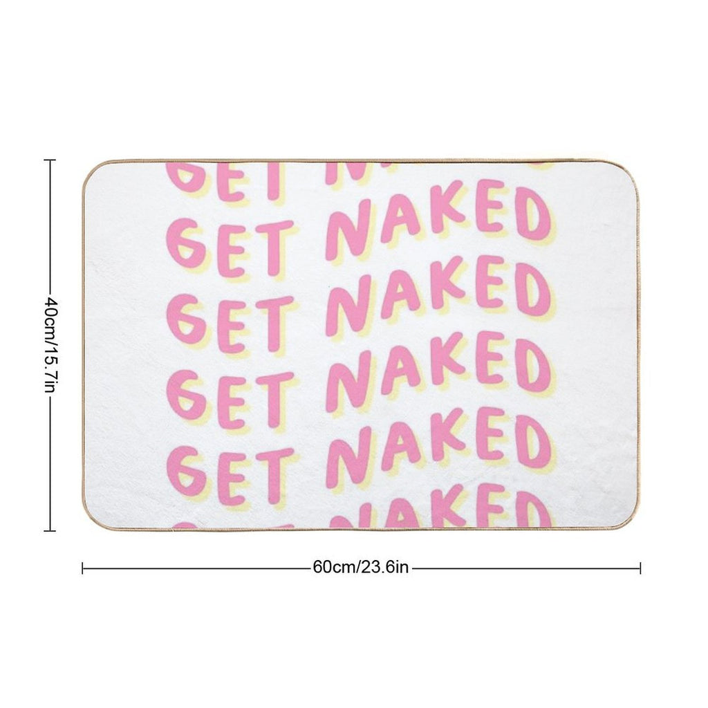 Get Naked - Pink And Yellow  Eco-Friendly Bath Mat