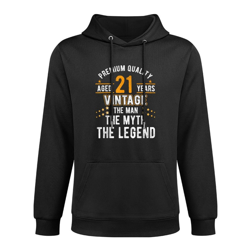 21 Years Old The Man Myth Legend Vintage 21st Birthday Customizable Surface Hoodie