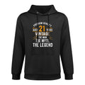 21 Years Old The Man Myth Legend Vintage 21st Birthday Customizable Surface Hoodie