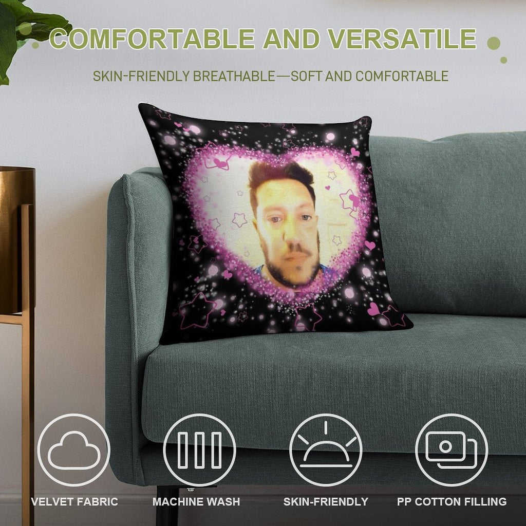 Impractical Jokers Sal Vulcano Kawaii Cutesy Edit Meme Soft Multiple Sizes Throw Pillow