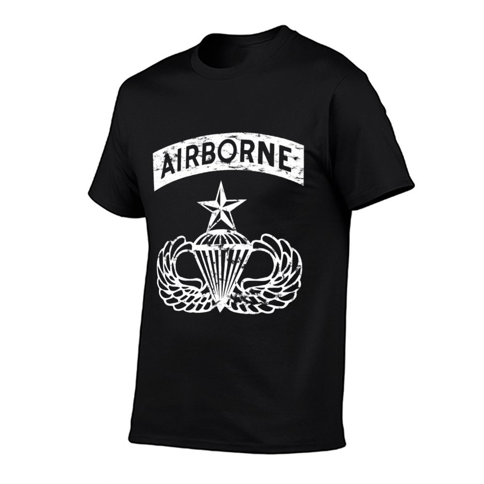 Senior Parachutist Jump Wings  Heathered Texture T-Shirt
