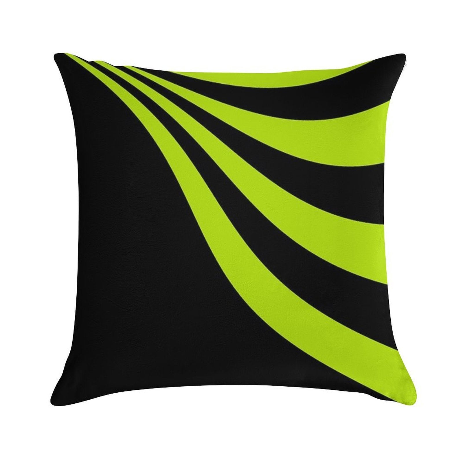 Lime Wave Soft Home Decor Throw Pillow