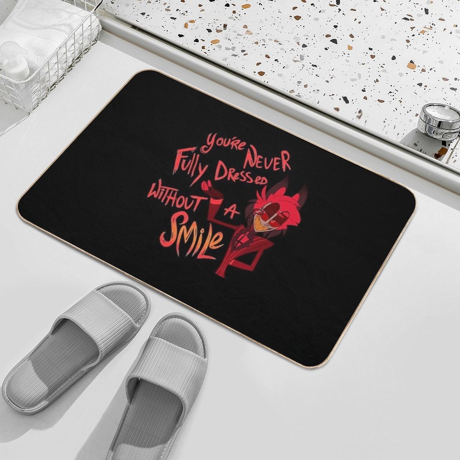Mens My Favorite Alastor Hazbin Hotel Gifts Music Fans  Toxin-Free Bath Mat