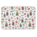 Cute Mice. Watercolor  High-Traffic Bath Mat