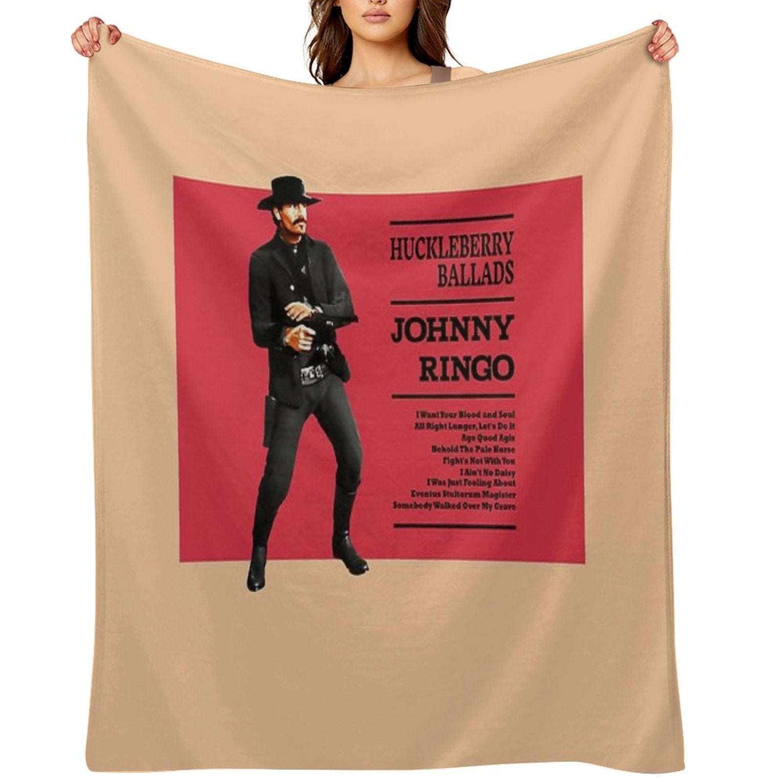 Johnny Ringo Huckleberry Ballads Anti-pilling Throw Blanket