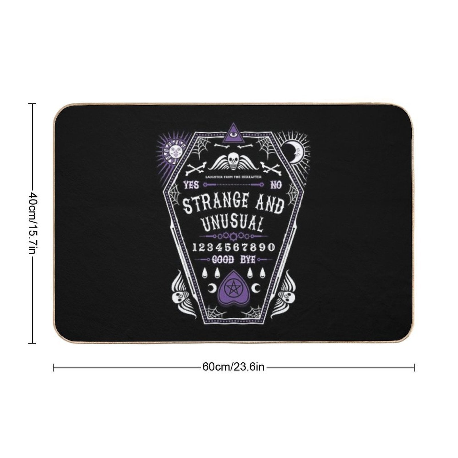 Strange And Unusual - Creepy Cute Goth - Occult  Toxin-Free Bath Mat