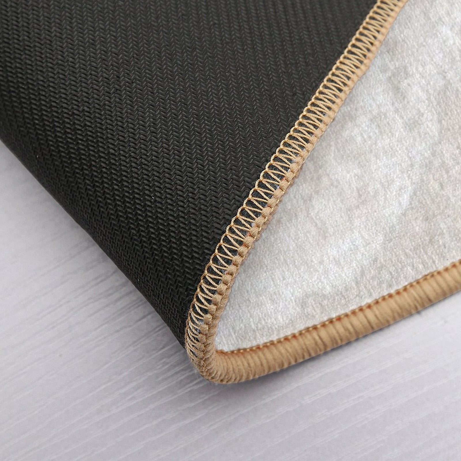 Beige And White Sand Beach  Odorless Bath Mat