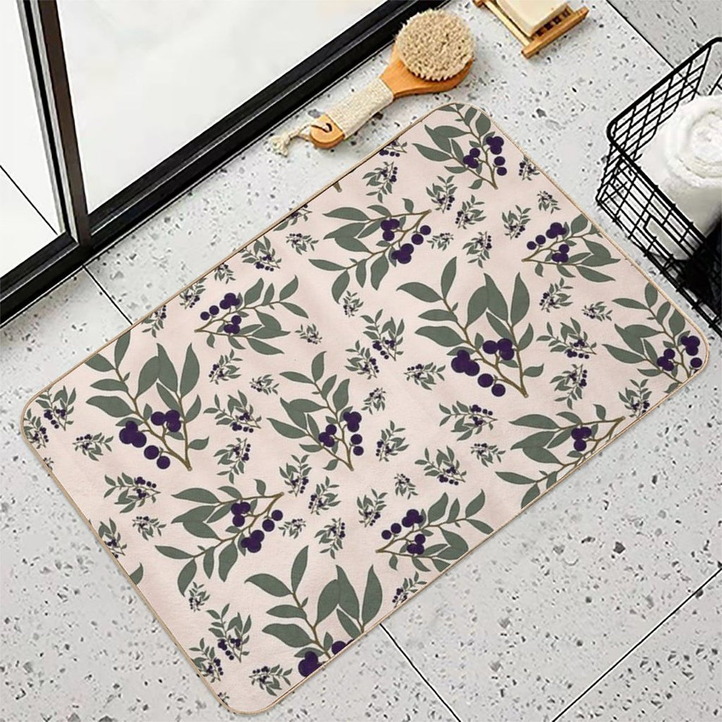 Huckleberry Pattern  Versatile Bath Mat