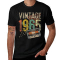 Vintage 1965 60th Birthday Gifts For Men Women 60 Year Old  Summer-ready Fabric T-Shirt