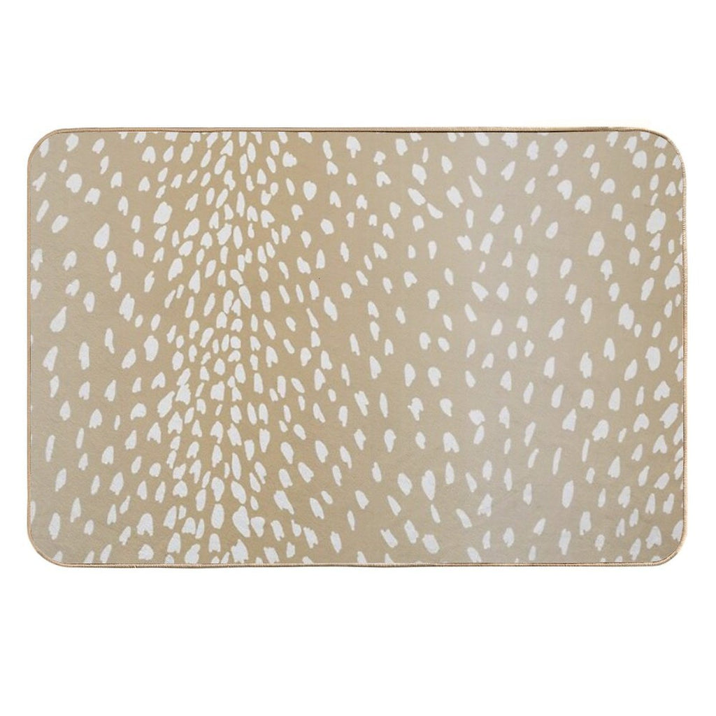 Light Antelope Fawn Print  Absorbent Bath Mat