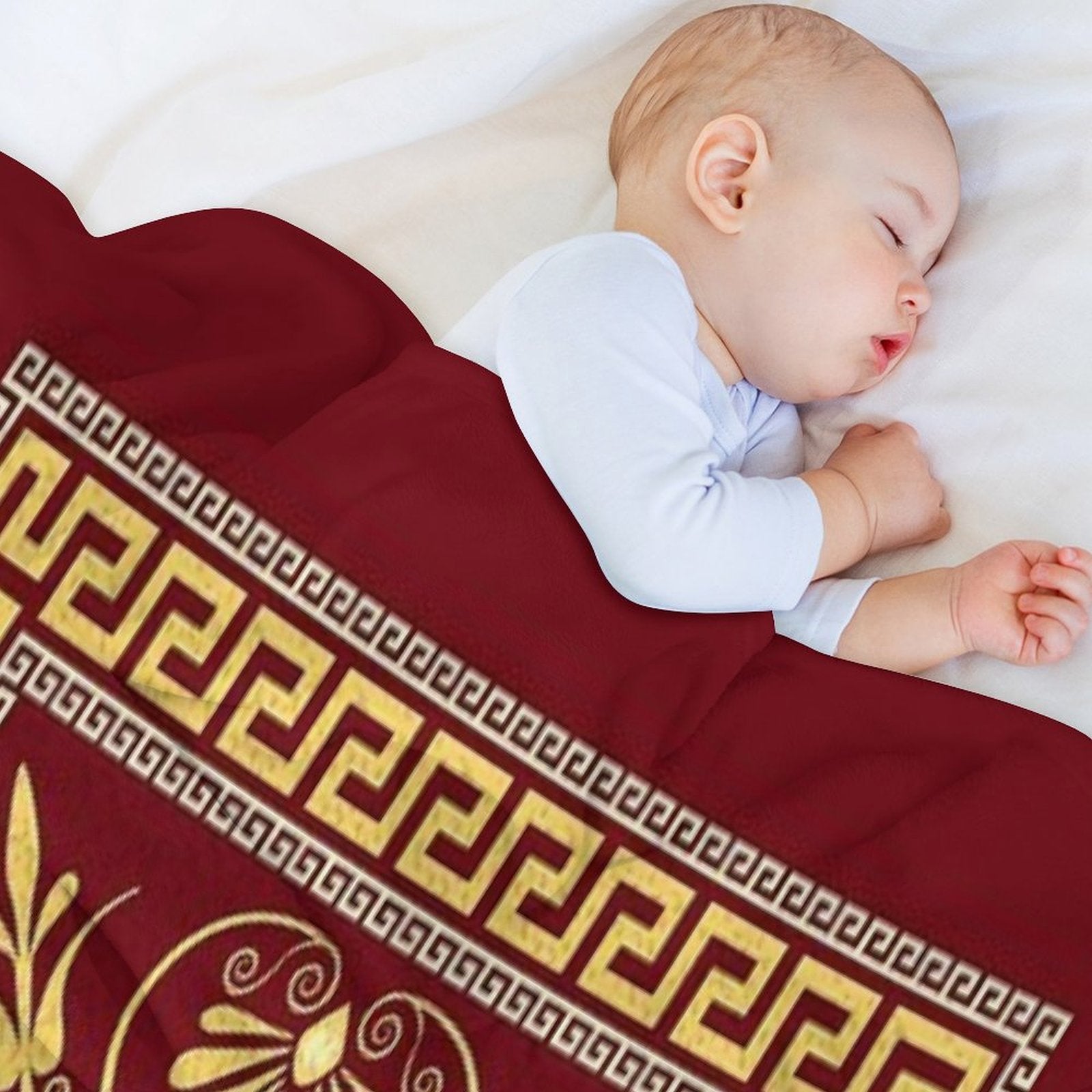 Greek Ornament (Meander) Multi-functional Throw Blanket