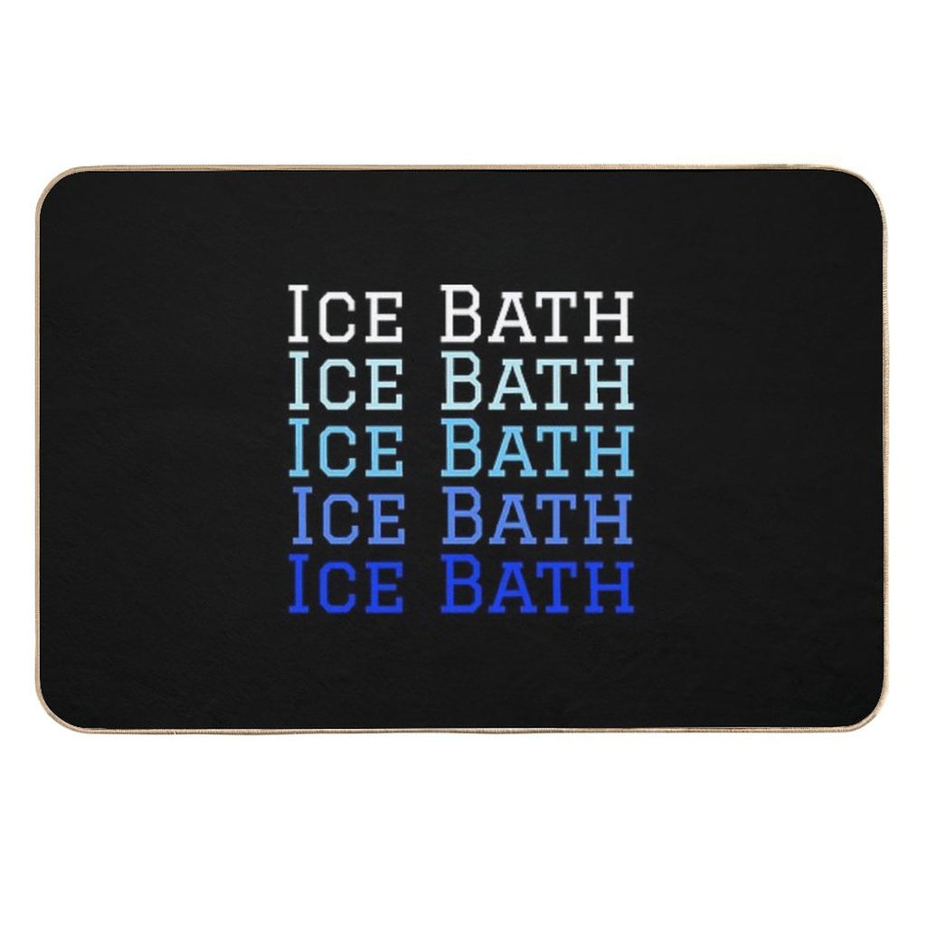 Ice Bath Repeat - Cold Therapy - Wild Swimming Tees Durable Bath Mat