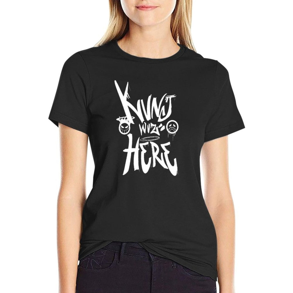 Kvnjwuzhere  Ribbed Collar T-Shirt