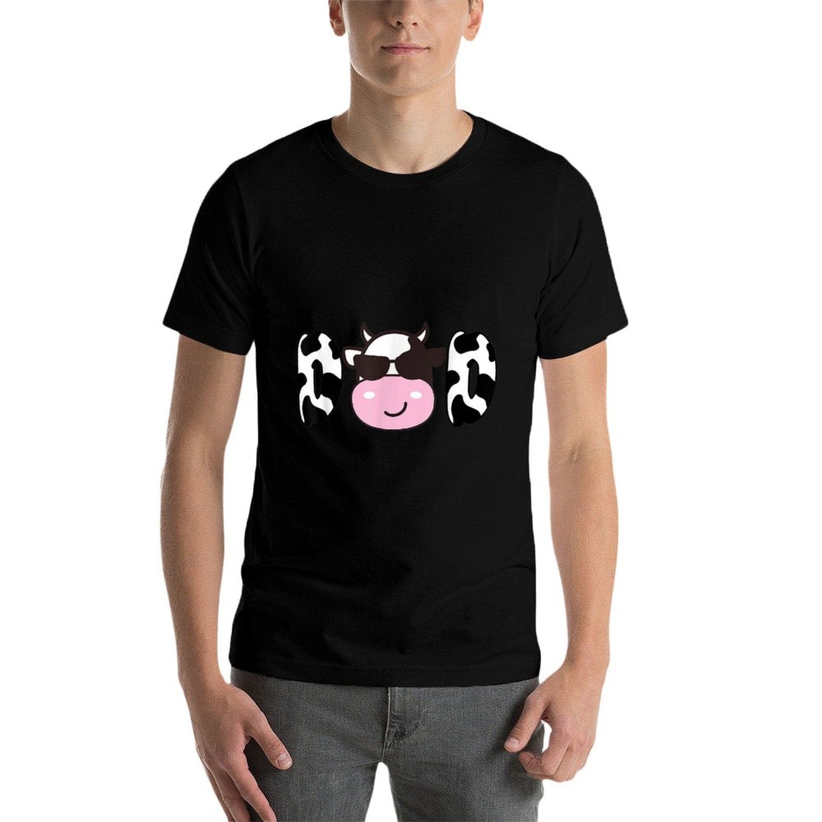 Dad of The Birthday Girl Funny Cow Daddy Papa Bday Matching  Breathable T-Shirt