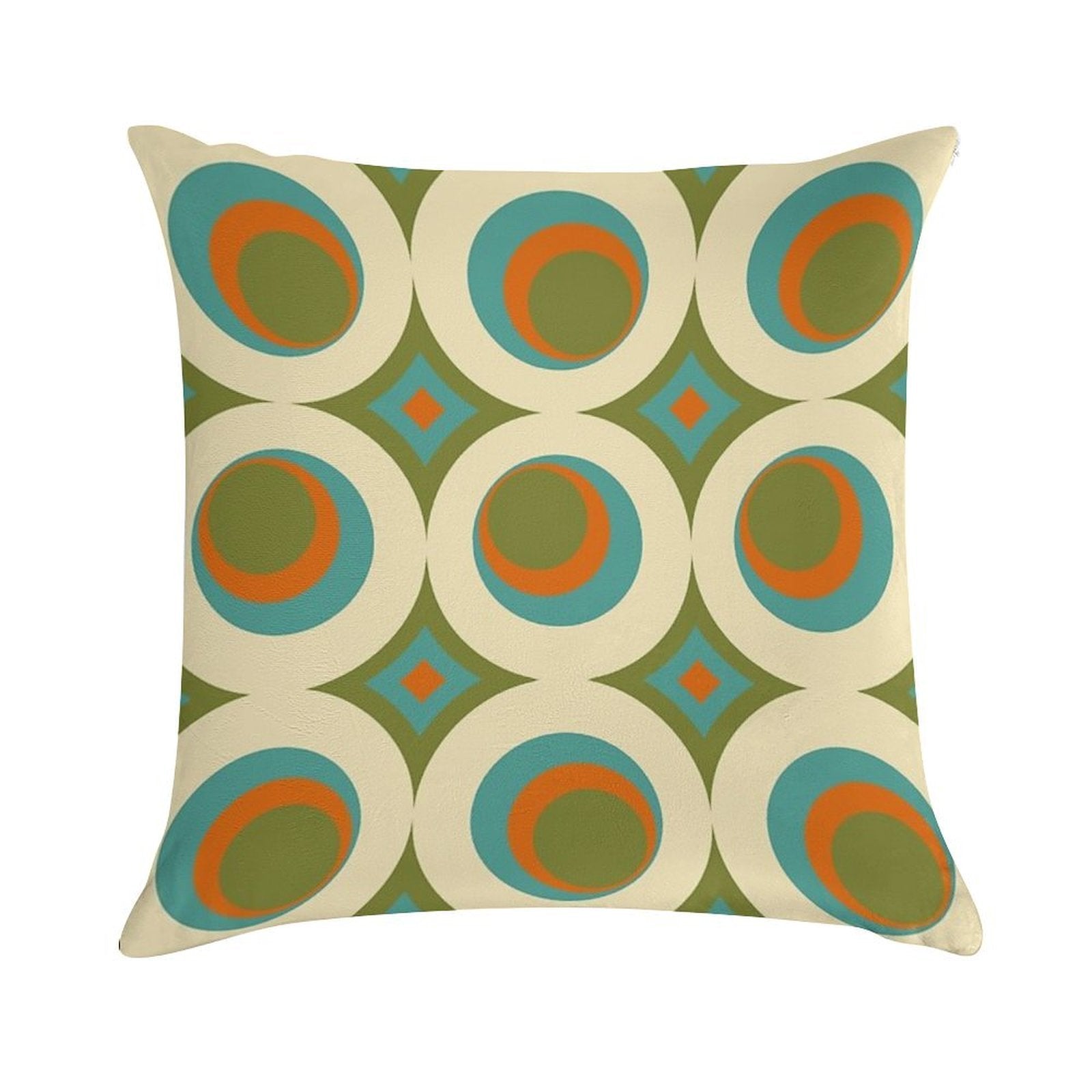 Mid-Century Modern Funk 2 Soft High-Density Material Throw Pillow