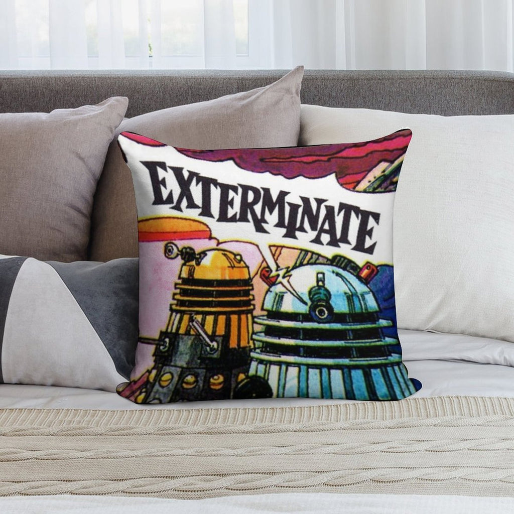EXTERMINATE! Soft Bedroom Essential Throw Pillow