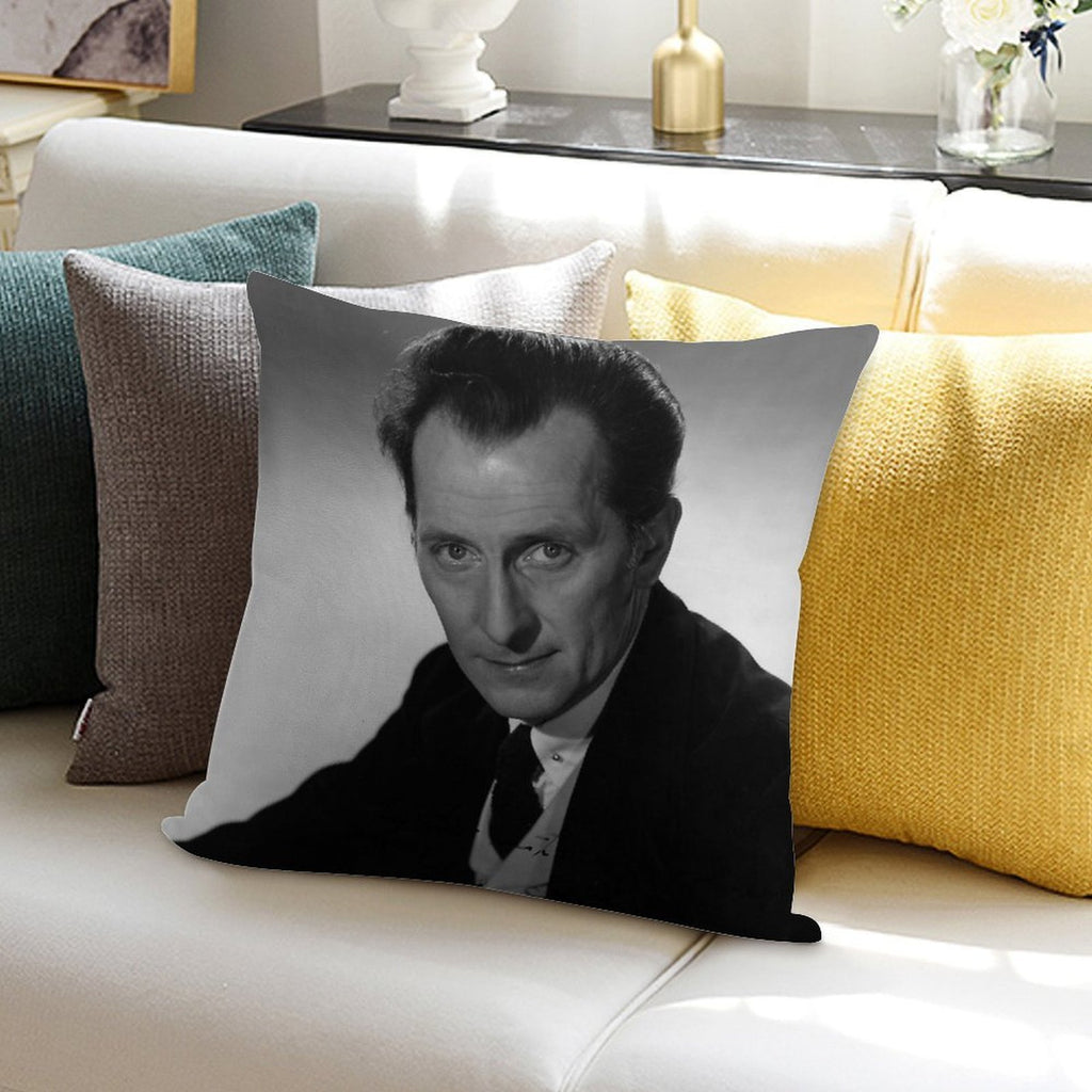 The  Peter Cushing Cushion Soft Easy Maintenance Throw Pillow