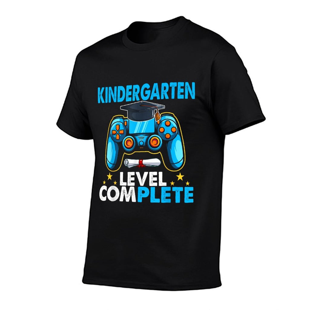 Kindergarten Level Complete Last Day Of School Graduate Boys Comfortable T-Shirt