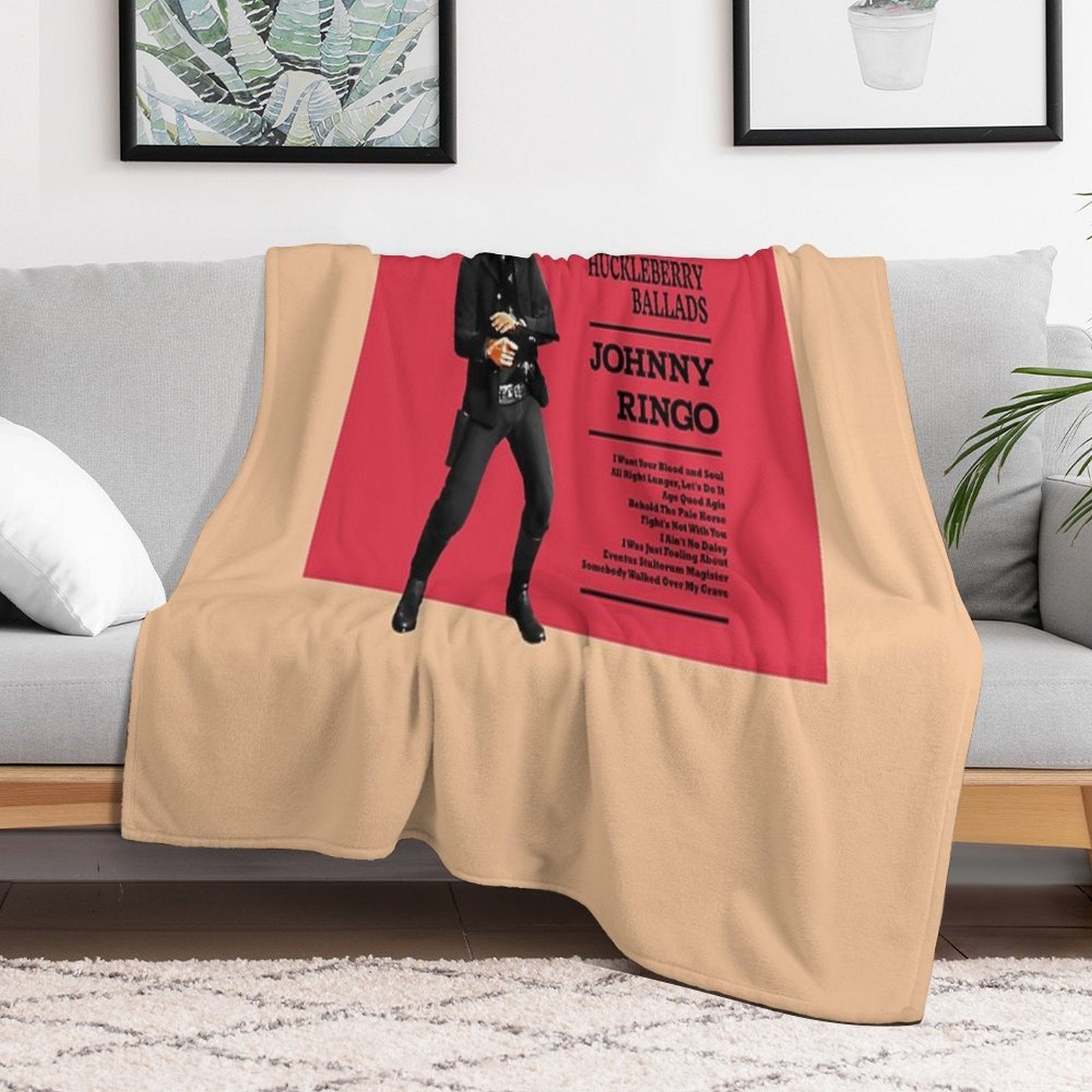 Johnny Ringo Huckleberry Ballads Anti-pilling Throw Blanket