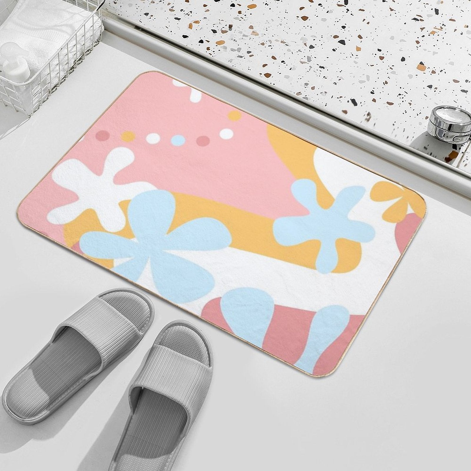 Summer Time 02  Dirt-Trapping Bath Mat