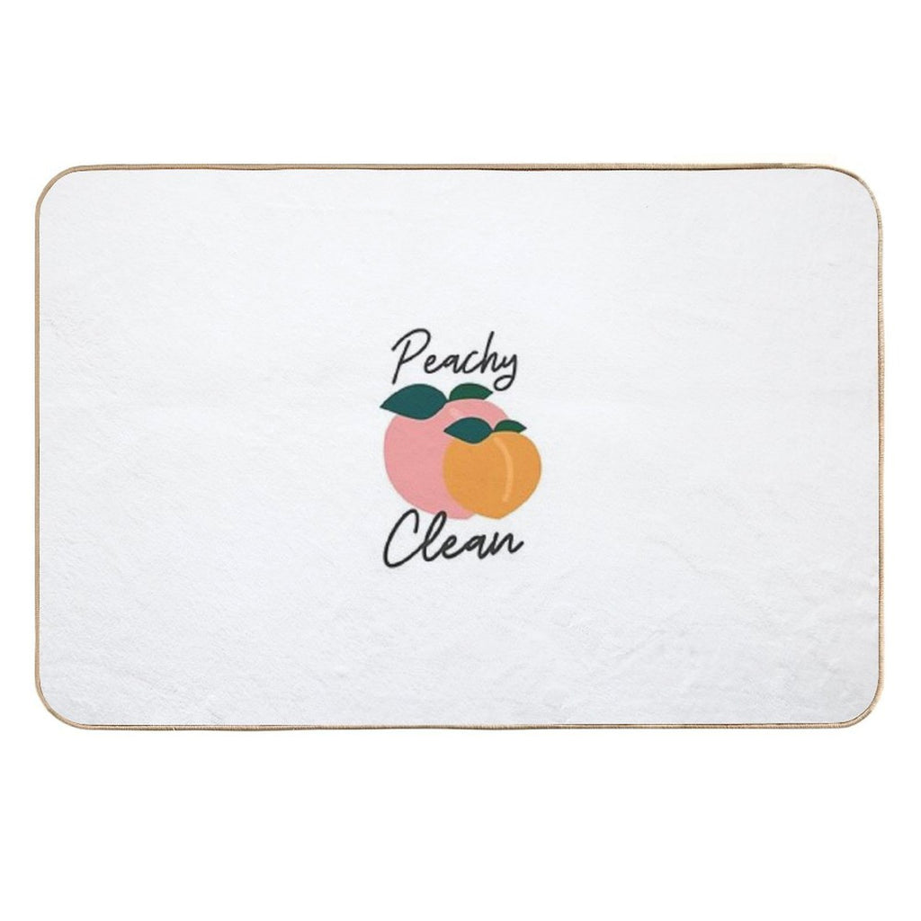 Peachy Clean Bathroom Printable  Non-Slip Bath Mat