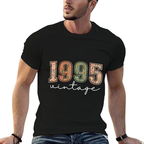 30 Years Old Vintage 1995 30th Birthday Wildflower Women  Easy-care T-Shirt