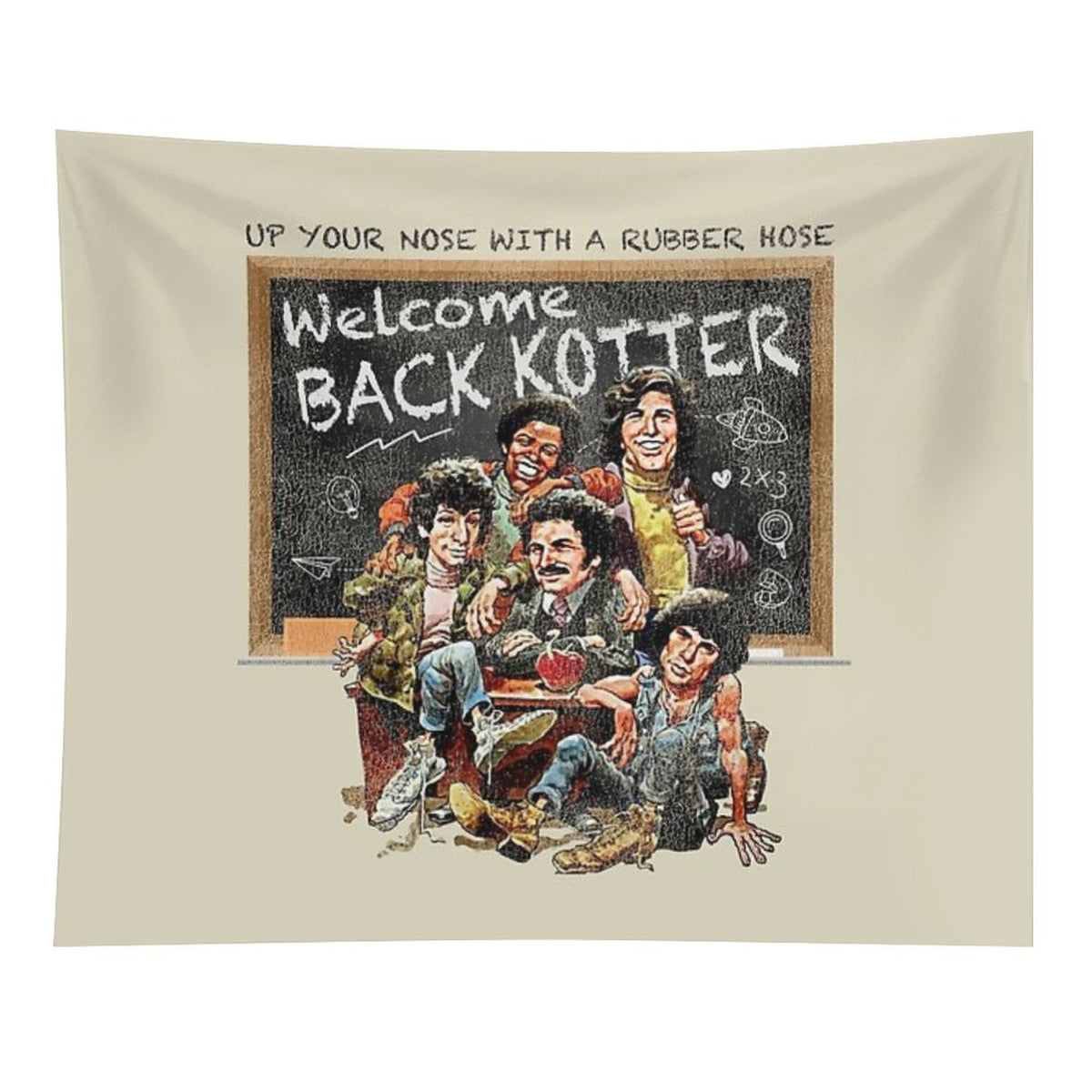 Welcome Back Kotter Vintage Worn Tapestry
