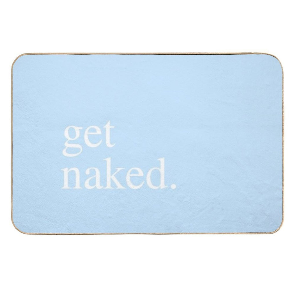 Get Naked - Blue Durable Bath Mat