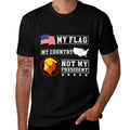 Womens My My Country Not My President USA Map American  Stretchy T-Shirt