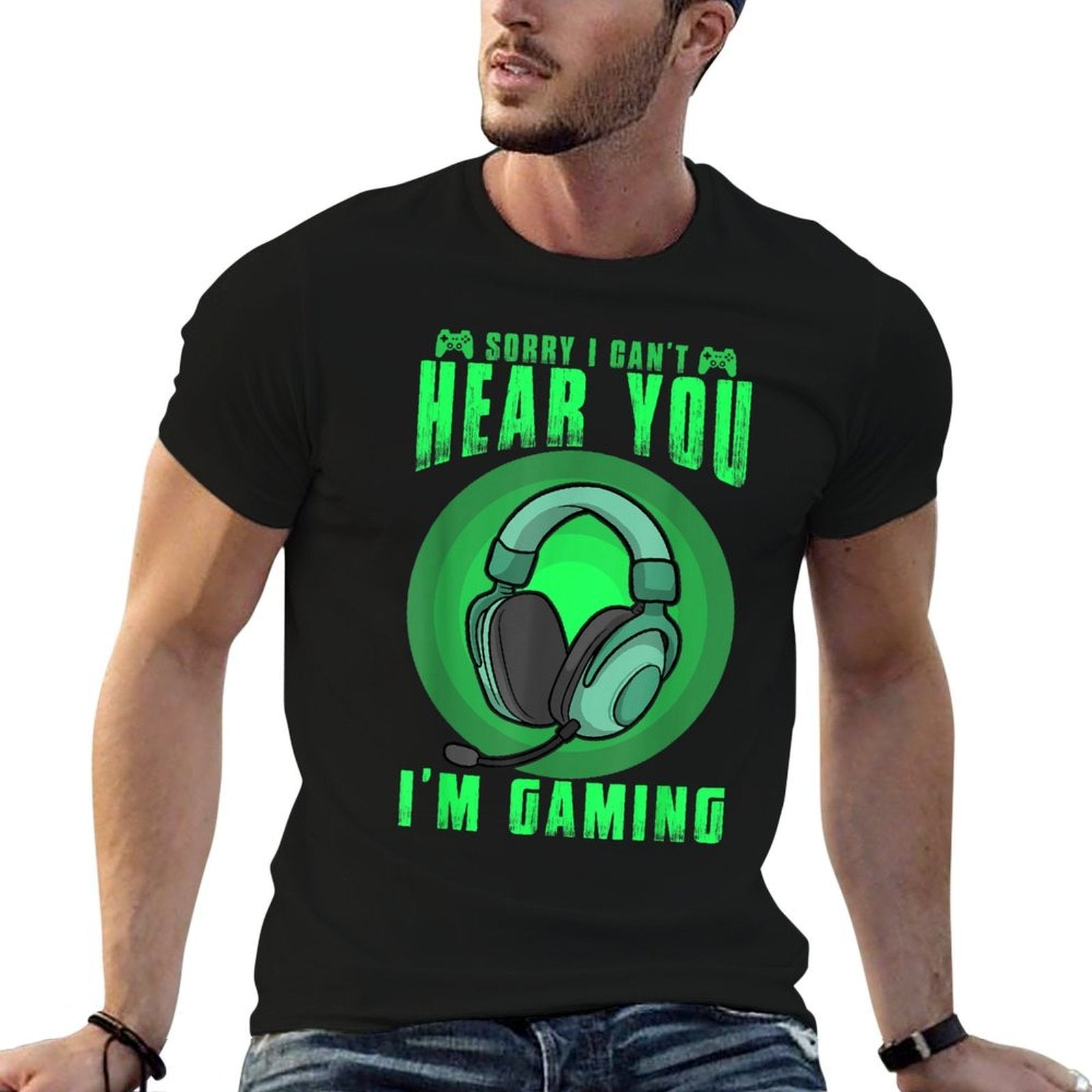 Funny Gamer Game Controller Forns Boys Girl Video Gaming  Slim-fit Cut T-Shirt