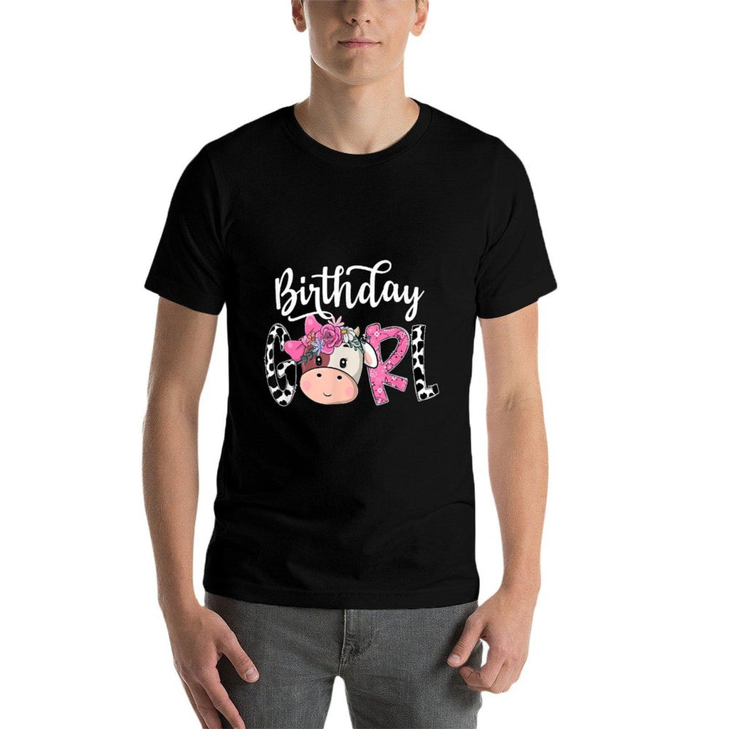 Birthday Girl Cow Farm Family Party  Versatile T-Shirt