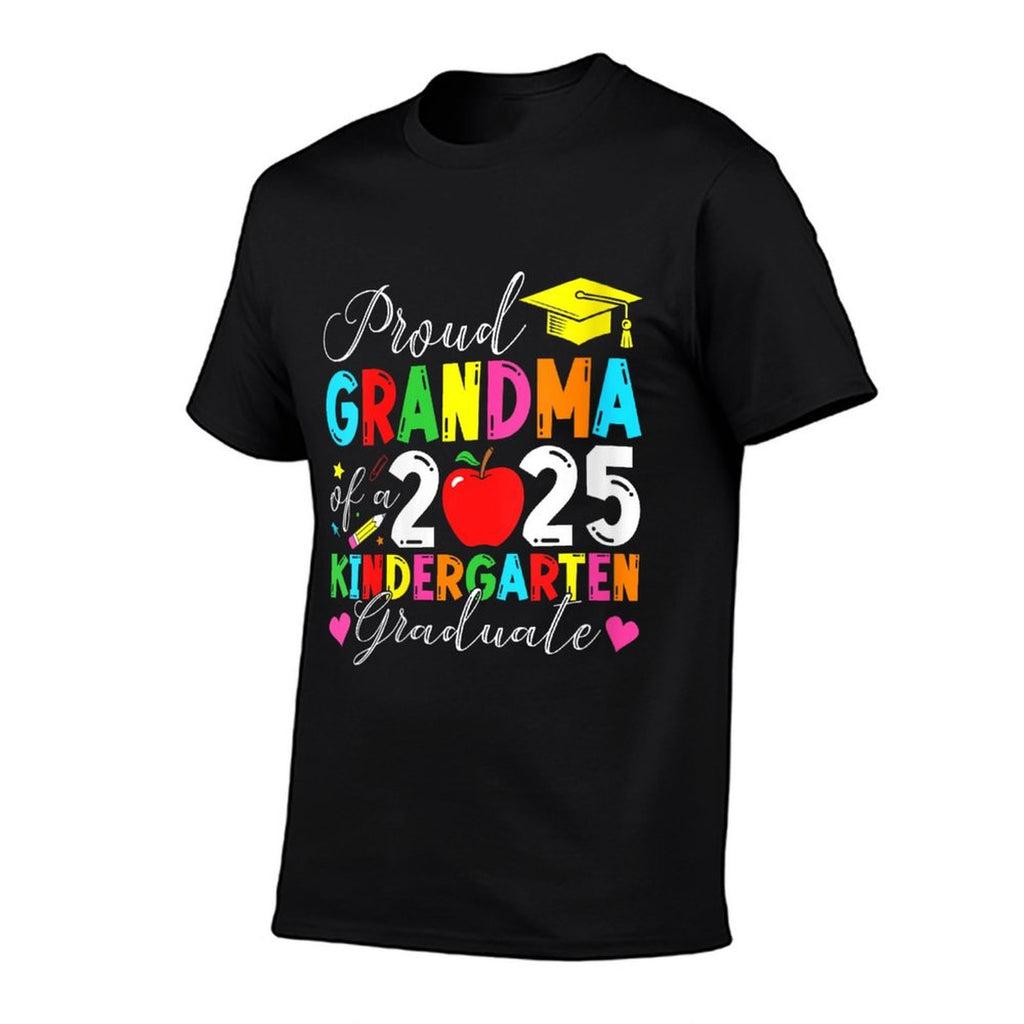 Womens Proud Grandma Of A 2025 Kindergarten Graduate Graduation  Easy-care T-Shirt