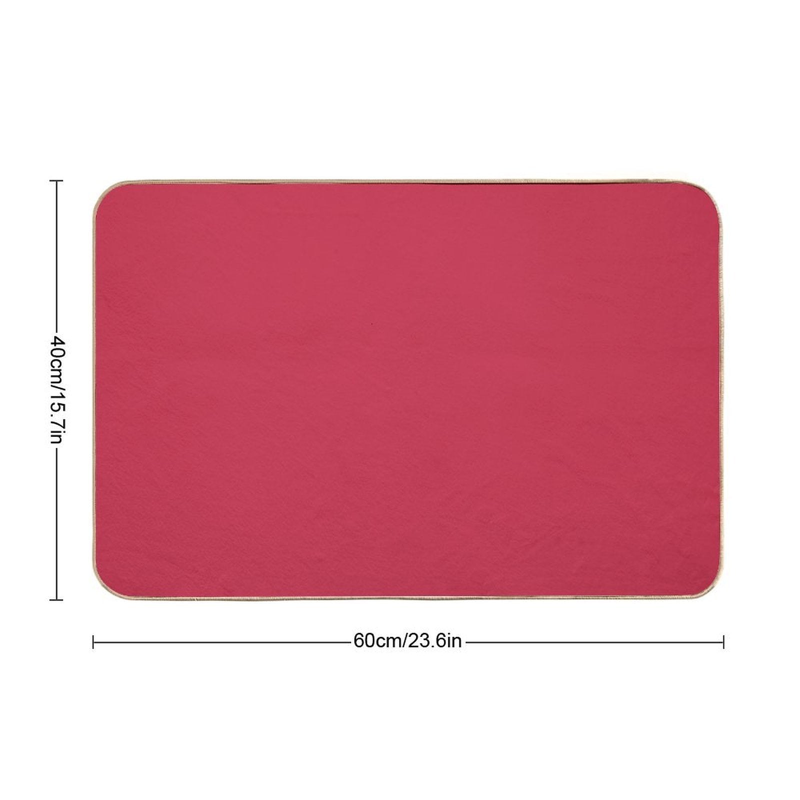 Raspberry Color  Versatile Bath Mat
